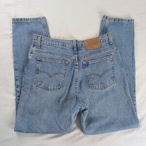 Levi's Light Blue High-Rise Straight Jeans